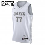 Maillot NBA Dallas Mavericks Luka Doncic Nike 2024-25 City Edition Blanc Swingman - Enfant